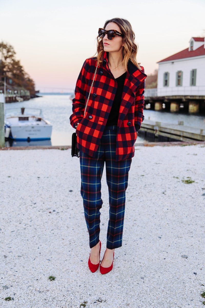 HOLIDAY STYLE: PLAID PANTS AND BUFFALO CHECK JACKET