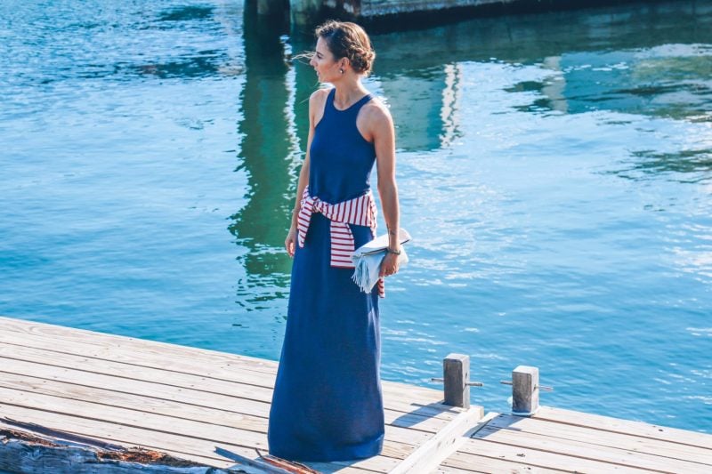 MAXI DRESS AND CROWN BRAID