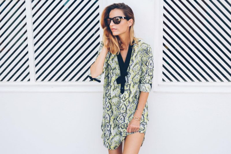 SNAKESPRINT SHIRTDRESS