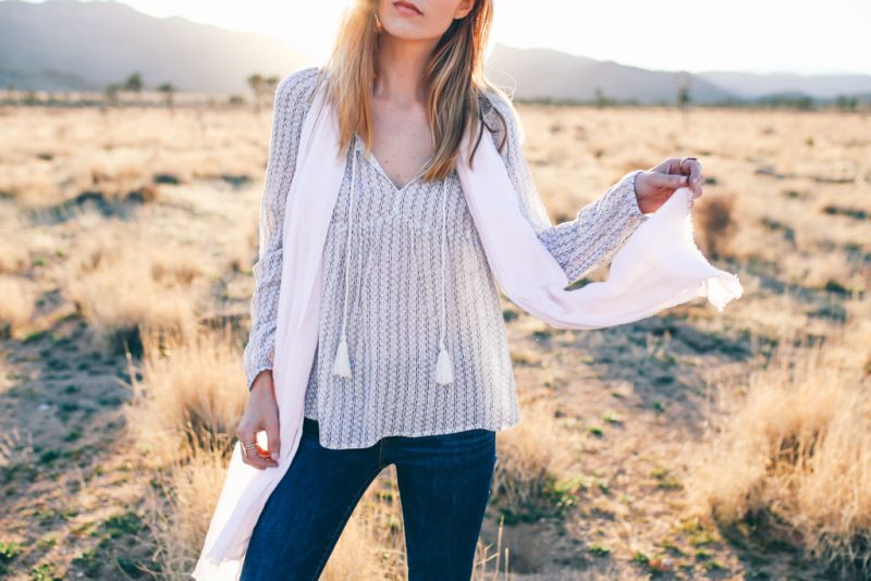 BOHEMIAN BLOUSE AND SKINNY JEANS