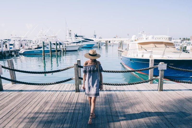 Chambray Off the Shoulder Dress for Spring
