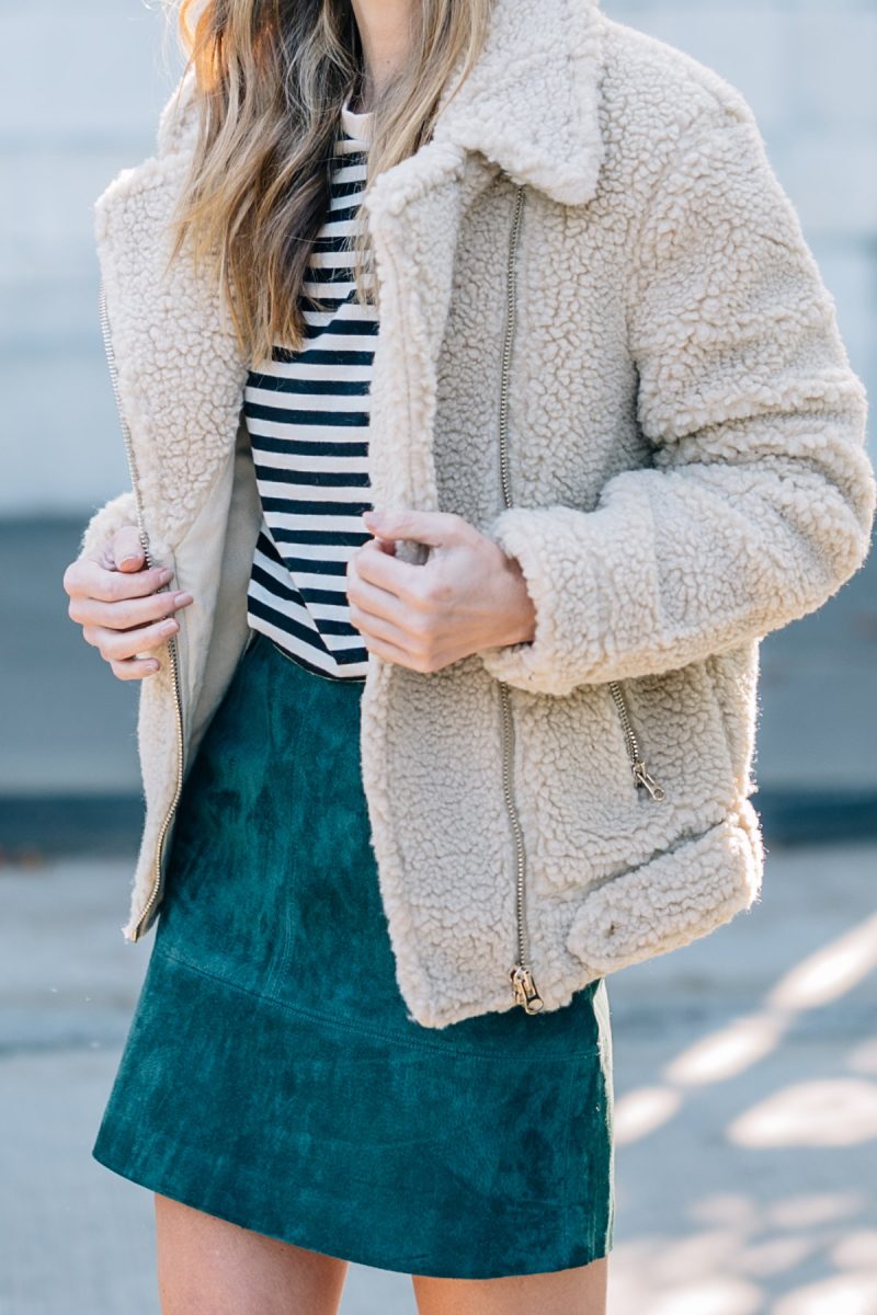 Fall Favorites: Stripes, Suede, Shearling