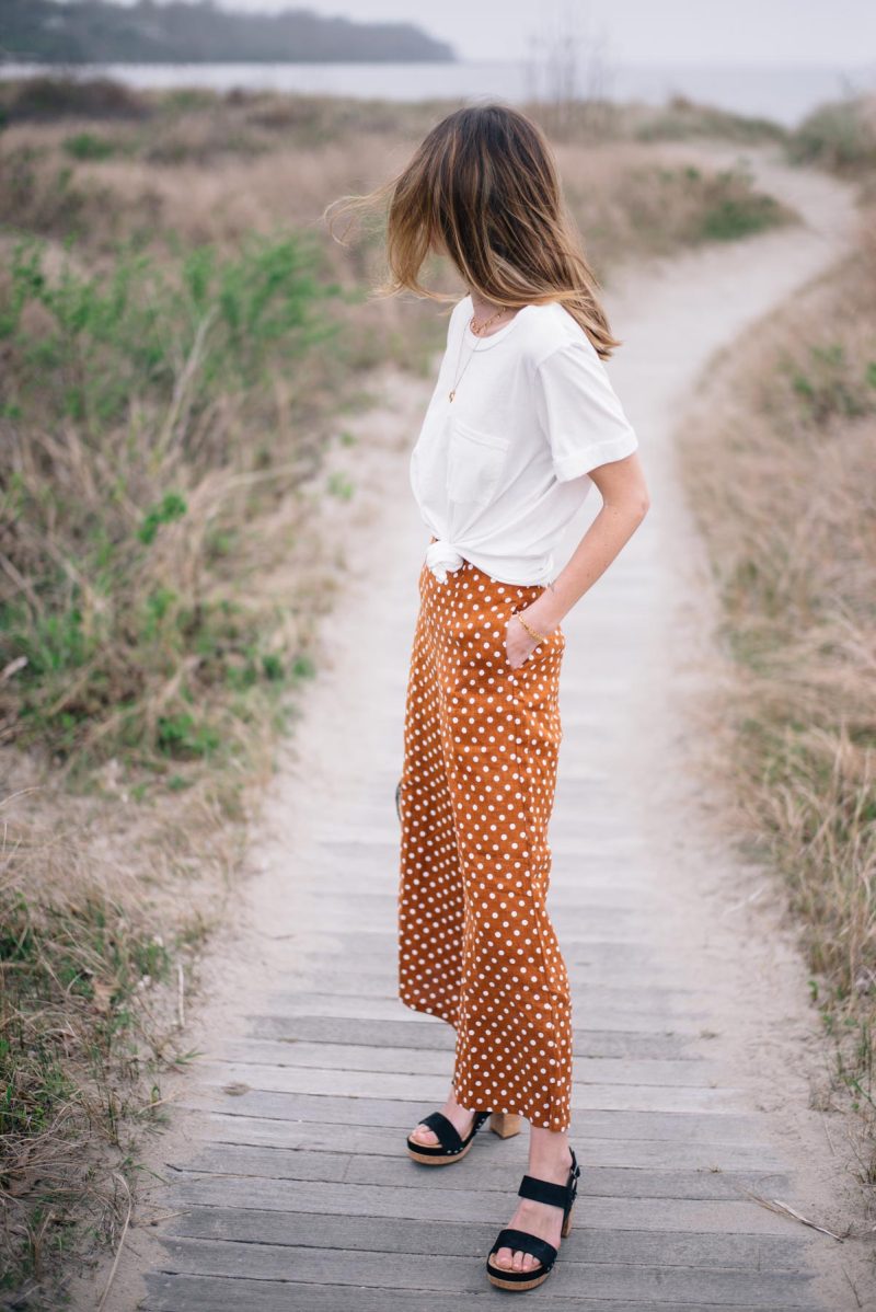 Wide Leg Polka Dot Pants