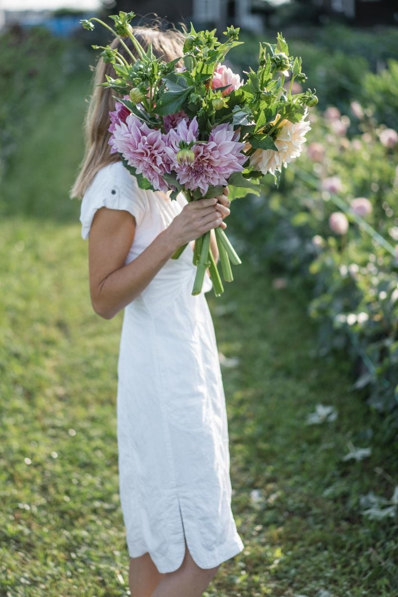 Linen Shirtdress at the Dahlia Shed