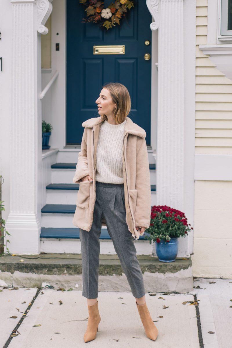 A Chic Faux Fur Coat for Fall + Winter