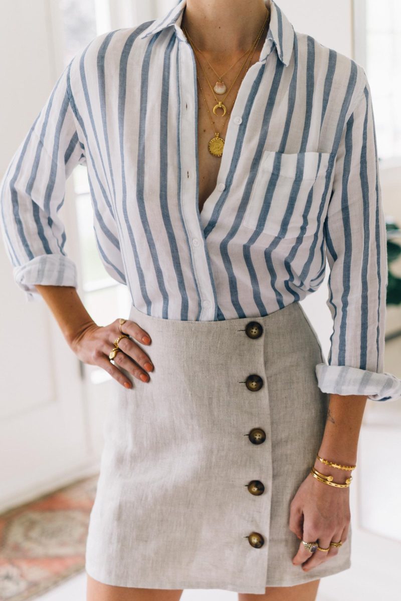 Reformation Candella Linen Miniskirt Styled 5 Ways