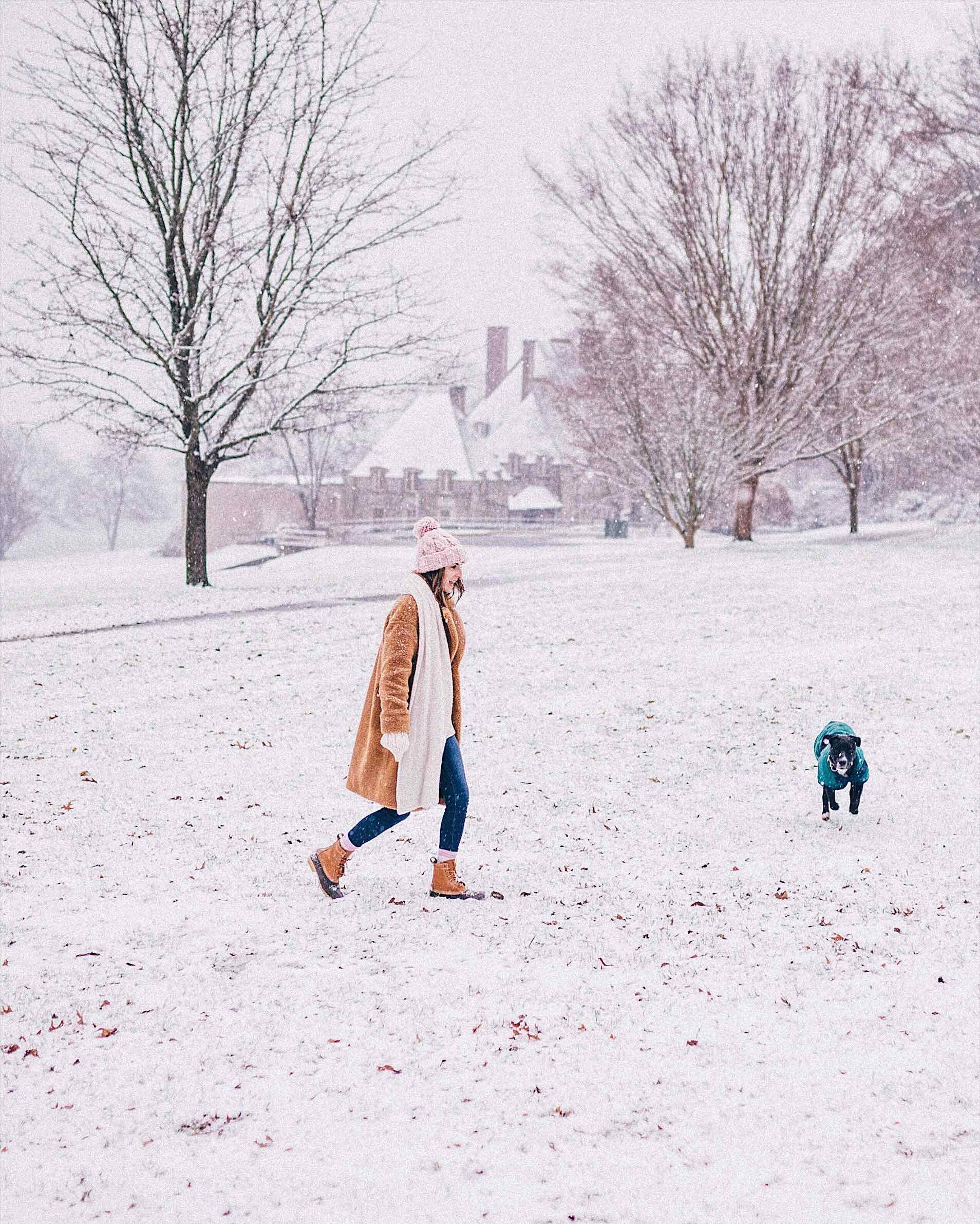 Jess Ann Kirby loves LL Bean boots for functionality in New England winters.