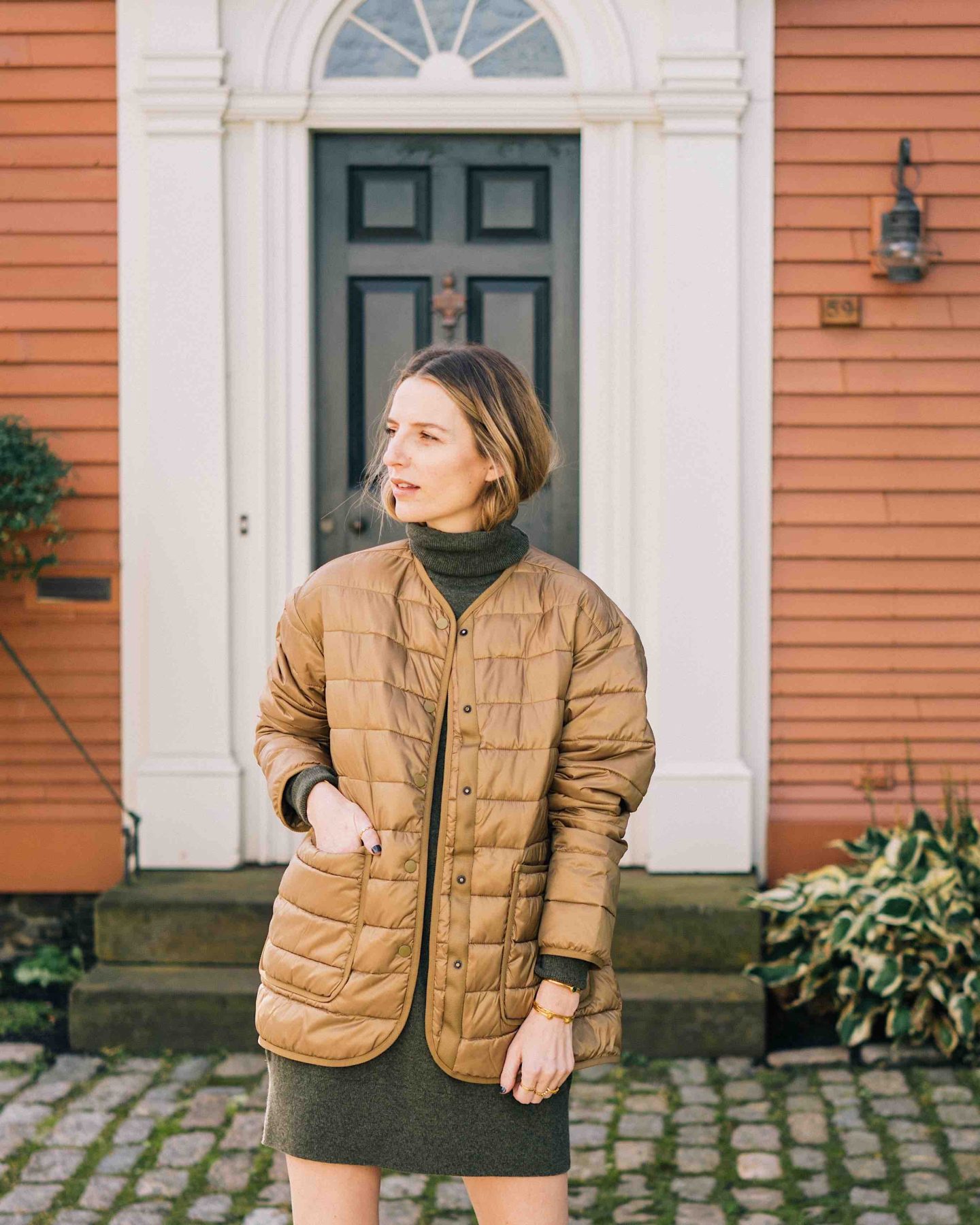 Jess Ann Kirby styles pieces for her Everlane capsule wardrobe for fall.